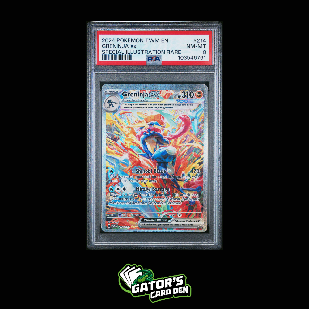 PSA 8 - Greninja ex SIR #214 - Pokemon Twilight Masquerade