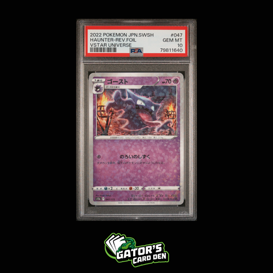 PSA 10 - Haunter Reverse Holo #047 - Pokemon Japanese Vstar Universe