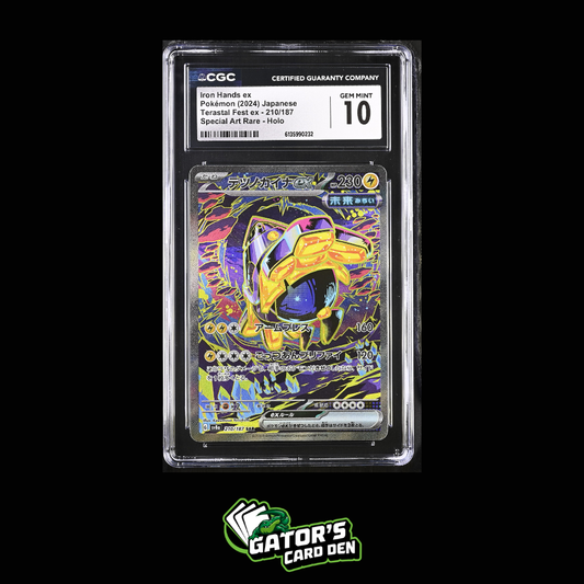 CGC 10 Iron Hands #210 - Pokemon Japanese Terastal Festival