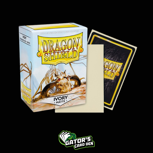 Dragon Shield: Ivory Standard Matte Sleeves (Box Of 100)