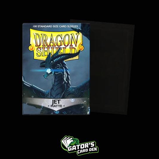 Dragon Shield: Jet Standard Matte Sleeves (Box Of 100)
