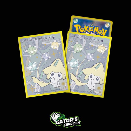 Pokemon TCG: Pokemon Center Japan Exclusive Card Sleeves - Jirachi and Minior (64-Pack) Yellow
