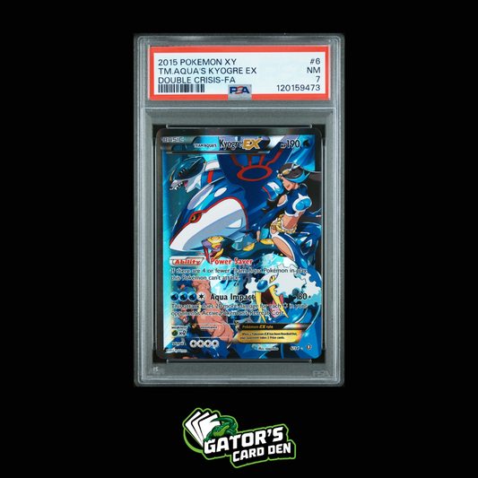 PSA 7 - Team Aqua's Kyogre EX #6 - Pokemon XY Double Crisis