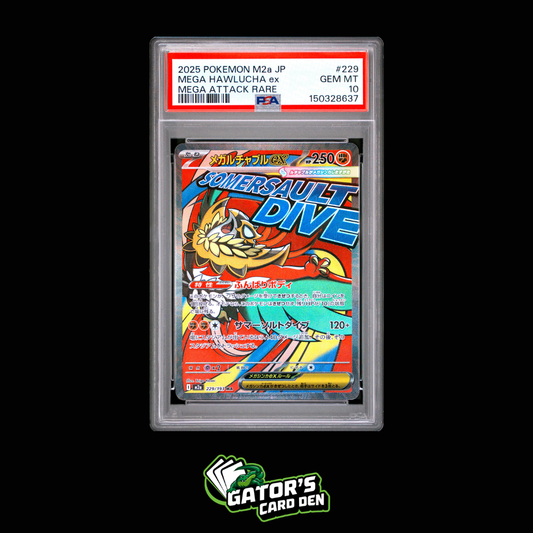 PSA 10 - Mega Hawlucha ex MAR #229 - Pokemon Japanese Mega Dream