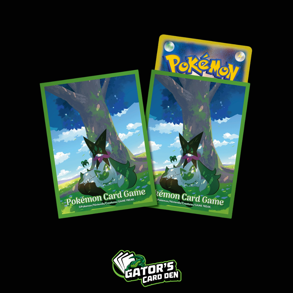 Pokemon TCG: Pokemon Center Japan Exclusive Card Sleeves - Meowscarada & Sprigatito Goodnight Deck Sleeves (64-Pack)
