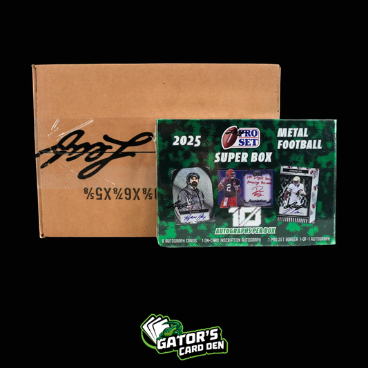 2025 Leaf Pro Set Metal Football Super Box Case (8 boxes)