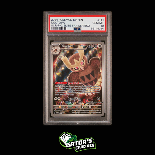 PSA 10 - Noctowl Illustration Rare #141 - Pokemon Scarlet & Violet Promos
