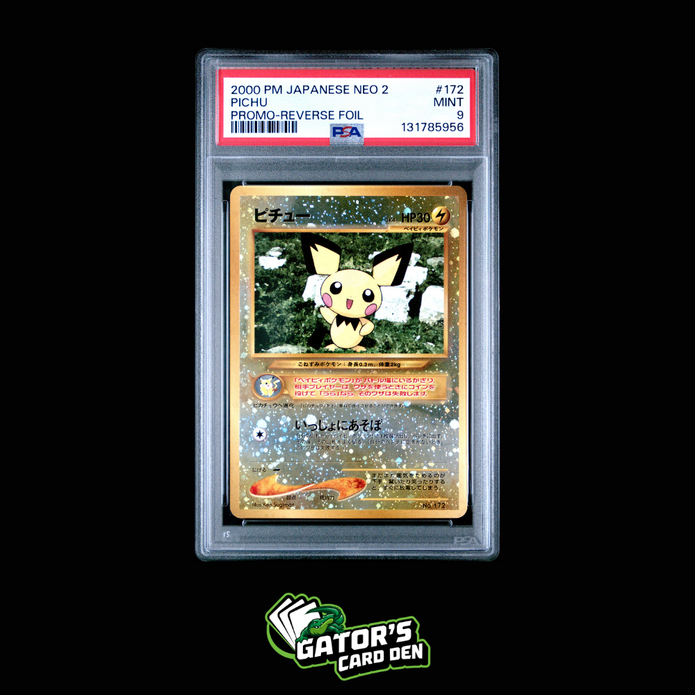 Pichu Reverse Foil Promo #172 - Pokemon Japanese Neo 2 Promos