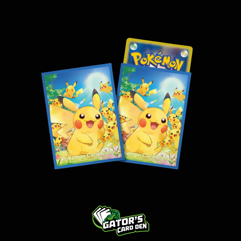 Pokemon TCG: Pokemon Center Japan Exclusive Card Sleeves - Pikachu Collection (64-Pack)