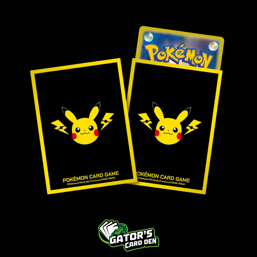 Pokemon TCG: Pokemon Center Japan Exclusive Card Sleeves - Pikachu & Thunder (64-Pack)