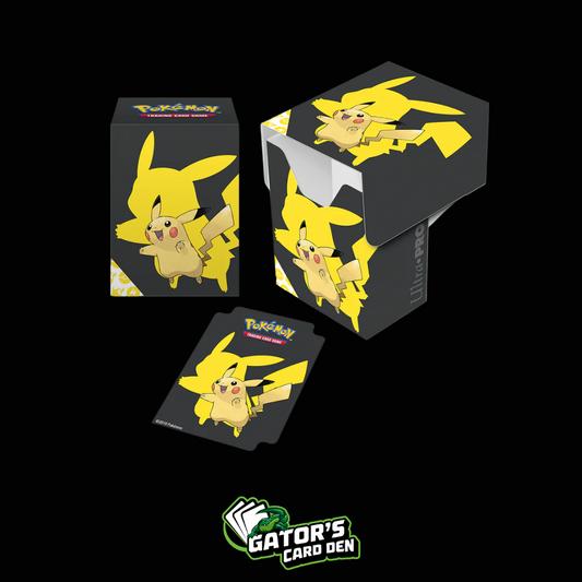Ultra Pro Pikachu Full-View Deck Box - Black