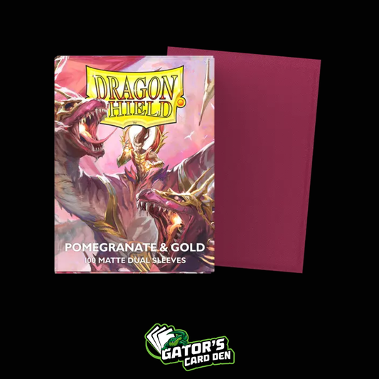 Dragon Shield: Pomegranate & Gold Standard Dual Matte Sleeves (Box Of 100)