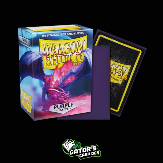 Dragon Shield: Purple Standard Matte Sleeves (Box Of 100)