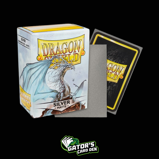 Dragon Shield: Silver Standard Matte Sleeves (Box Of 100)