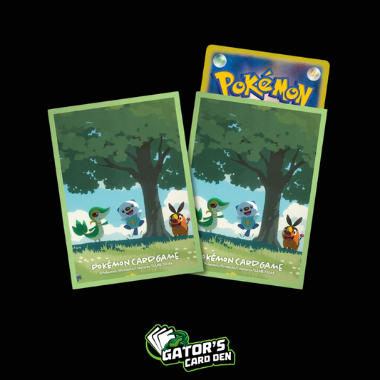 Pokemon TCG: Pokemon Center Japan Exclusive Card Sleeves - Snivy & Tepig & Oshawott - Secret Stairs(64 Pack)