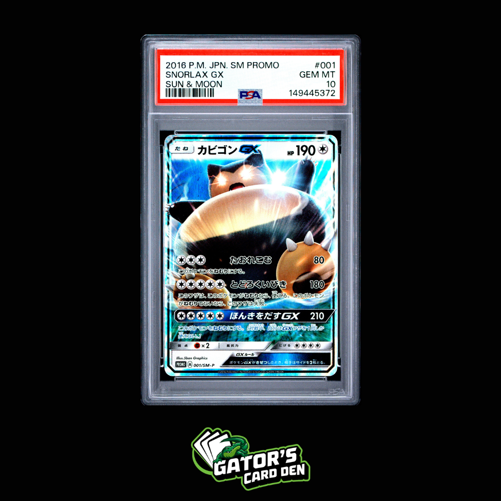 PSA 10 - Snorlax GX #001 - Pokemon Japanesse Sun and Moon Promo