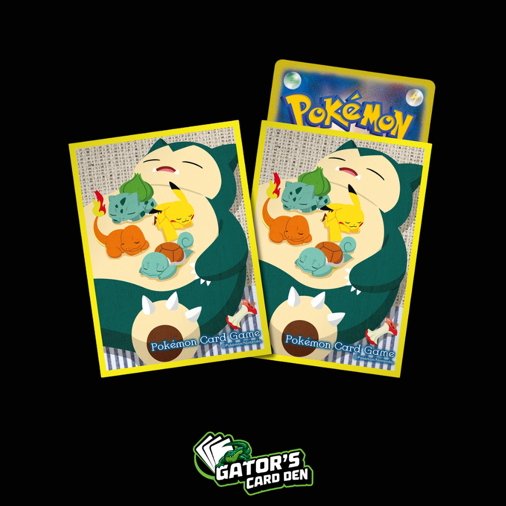 Pokemon TCG: Pokemon Center Japan Exclusive Card Sleeves - Snorlax and Starters (64-Pack)