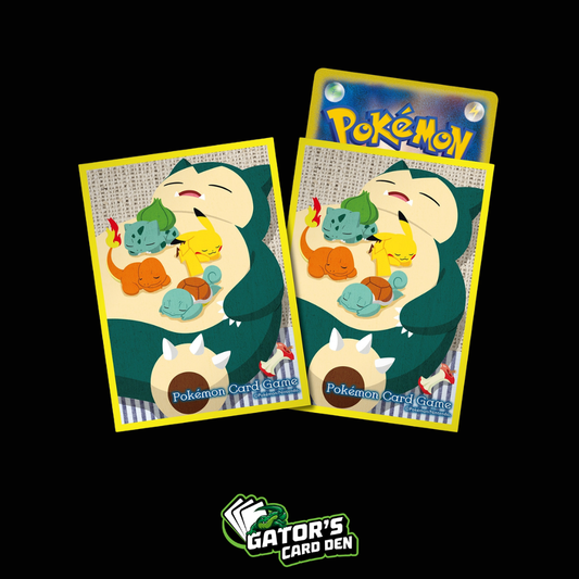 Pokemon TCG: Pokemon Center Japan Exclusive Card Sleeves - Snorlax and Starters (64-Pack)