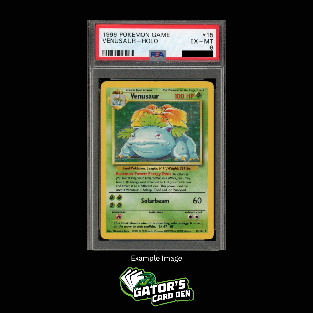PSA 6 - Venusaur Holo #15 - Pokemon Base Set