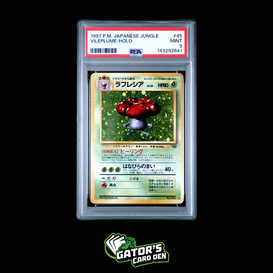 PSA 9 - Vileplume Holo #45 - Pokemon Japanese Jungle