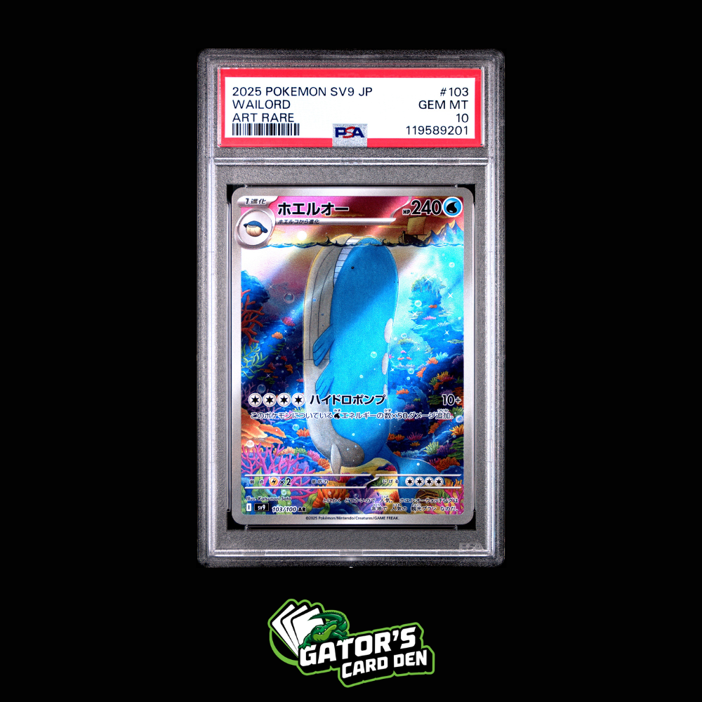 PSA 10 - Wailord AR #103 - Pokemon Japanese Battle Partners