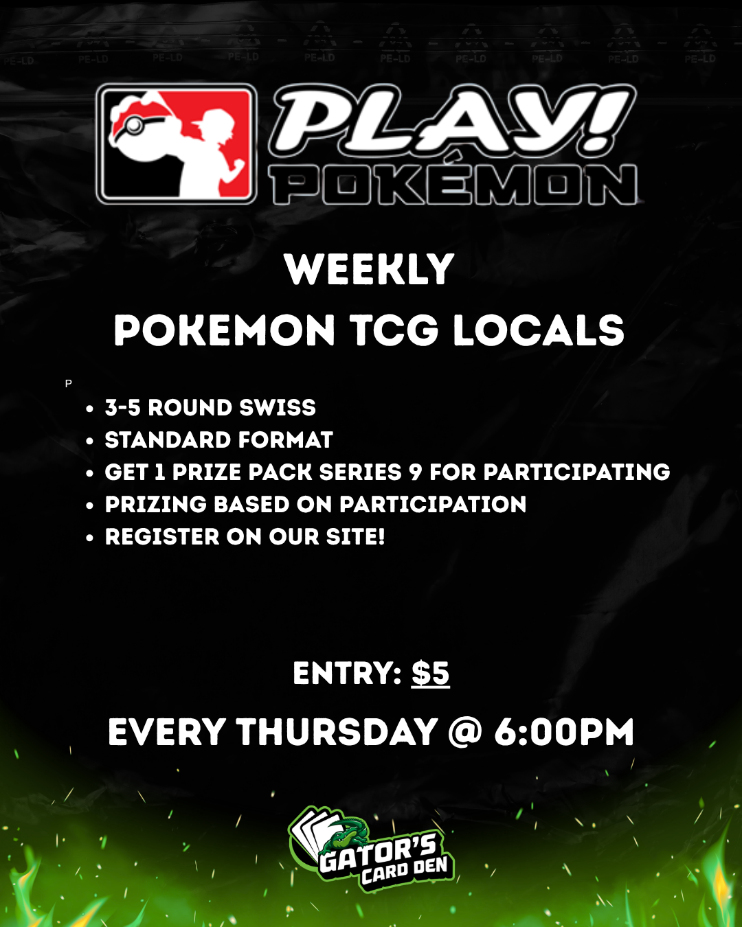 Pokemon TCG Locals Pre-registration - 7/16/2026 @ 6:00PM