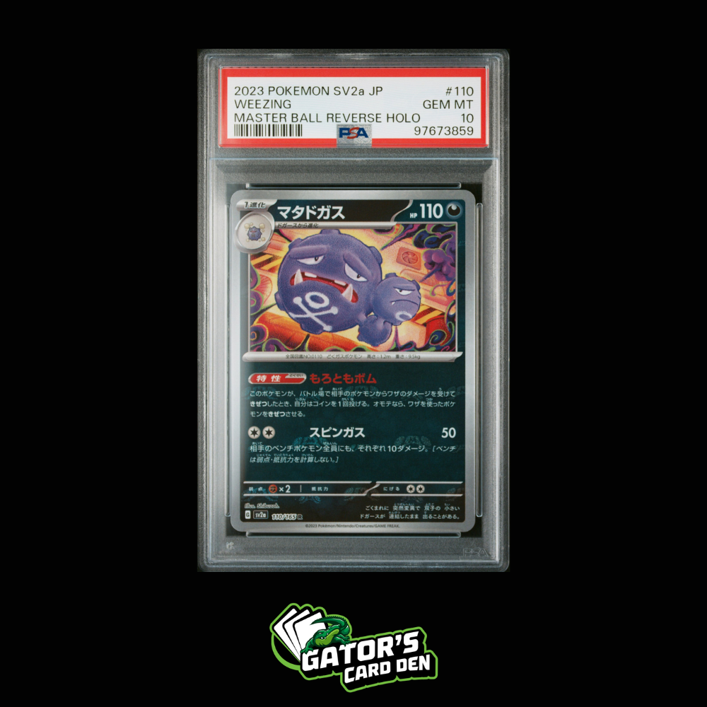 PSA 10 - Weezing Master Ball Pattern #110 - Pokemon Japanese 151