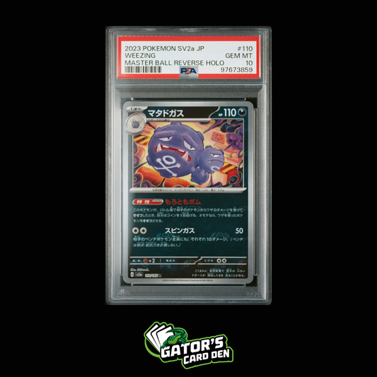 PSA 10 - Weezing Master Ball Pattern #110 - Pokemon Japanese 151