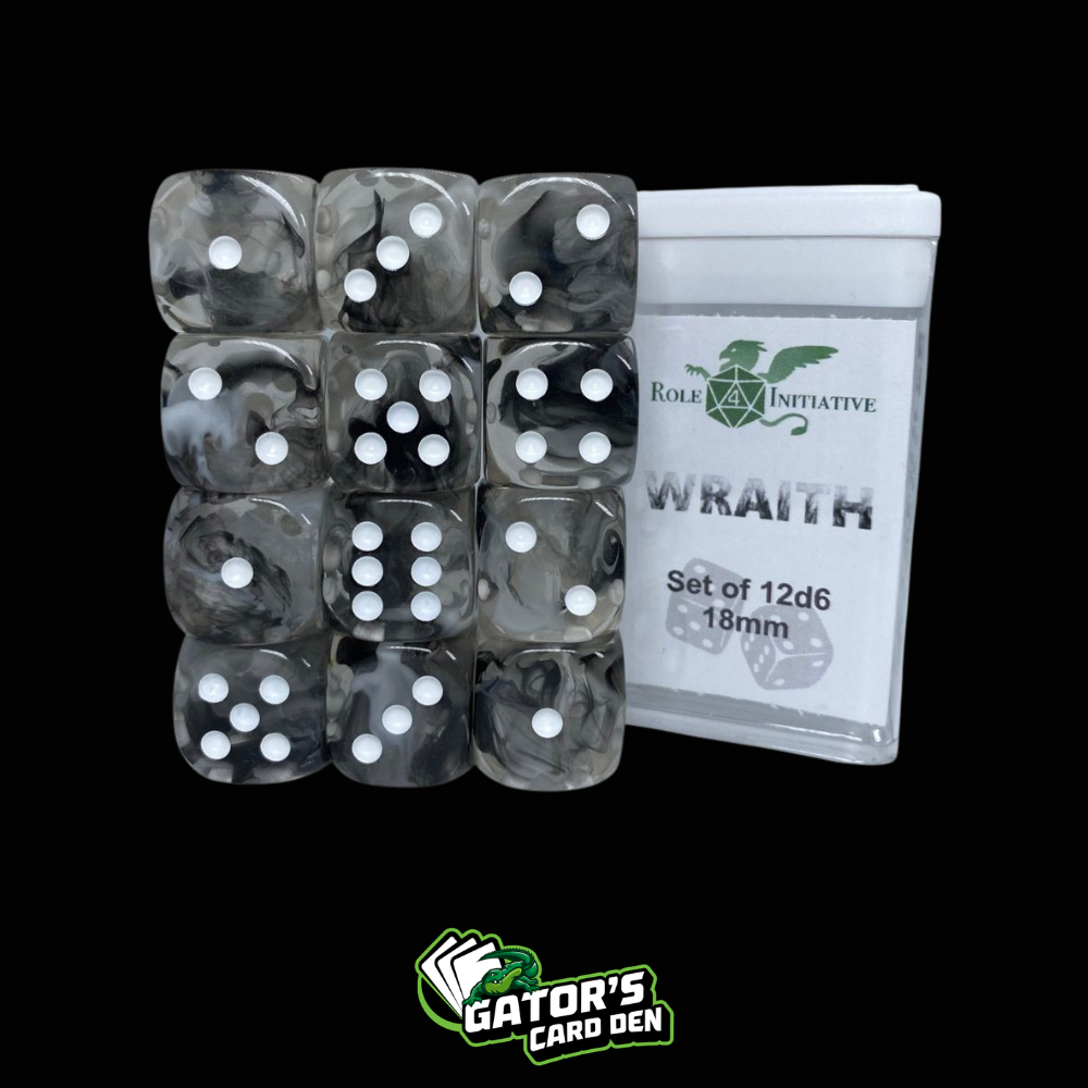 Role 4 Initiative d6 Cube 18mm (set of 12)