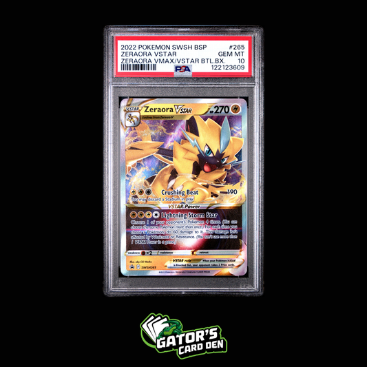 PSA 10 - Zeraora VSTAR #265 - Pokemon Zeraora VMAX/VSTAR Battle Box