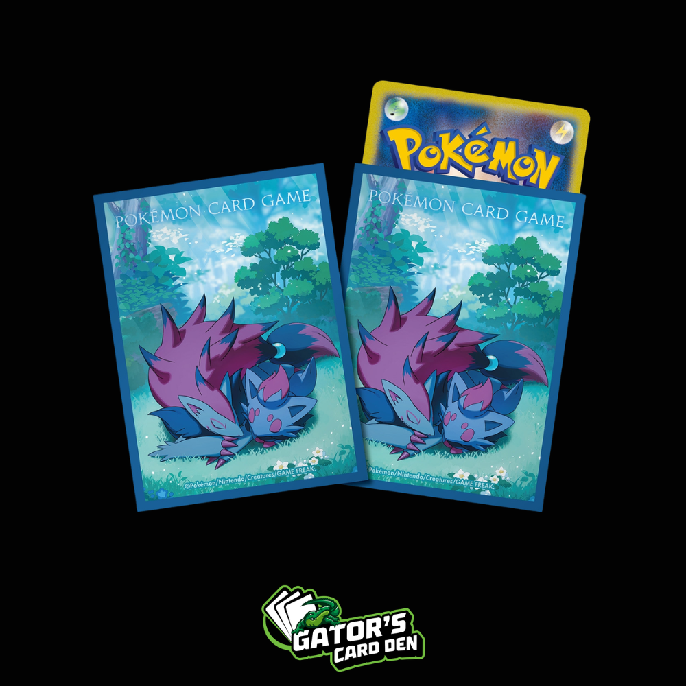 Pokemon TCG: Pokemon Center Japan Exclusive Card Sleeves - Zoroark & Zorua Goodnight Deck Sleeves (64-Pack)