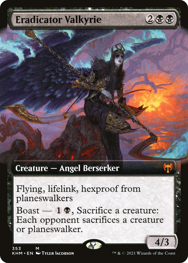 Eradicator Valkyrie (Extended Art) (KHM-353) - Kaldheim: (Extended Art) Foil