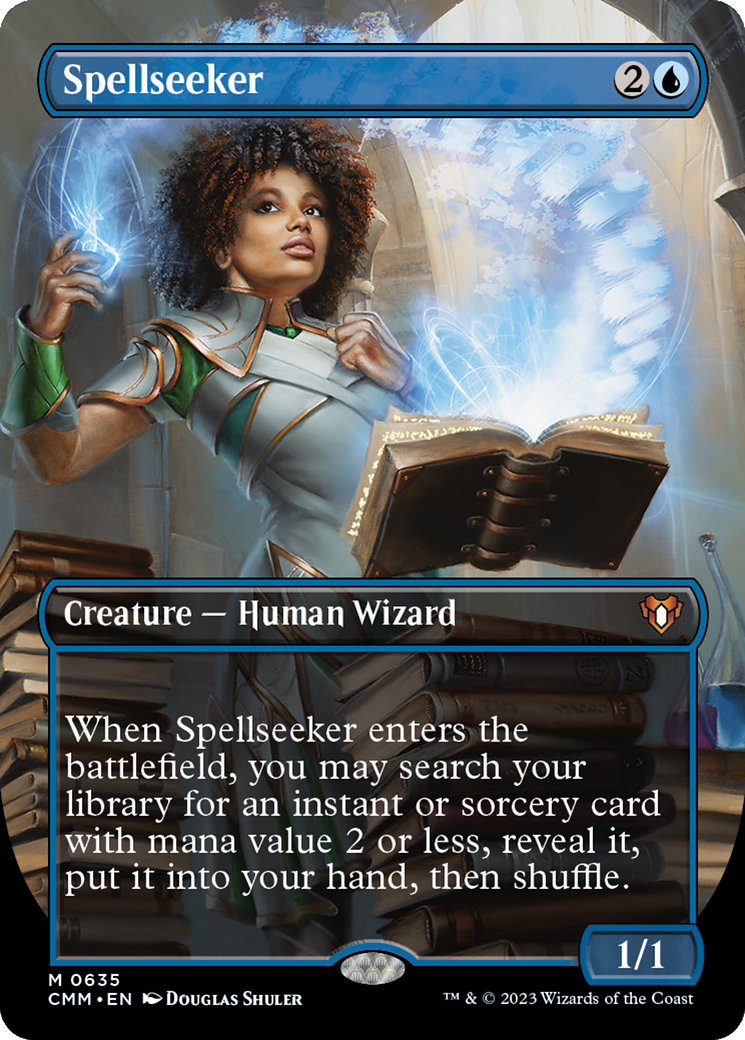 Spellseeker (Borderless) (CMM-635) - Commander Masters (Borderless) Foil