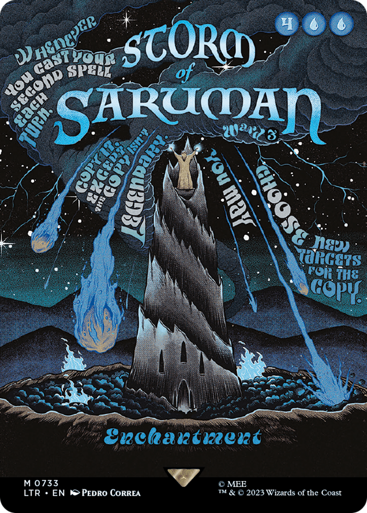 Storm of Saruman (Borderless Poster) (LTR-733) - The Lord of the Rings: Tales of Middle-earth (Borderless) Foil
