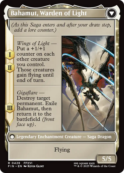 Dion, Bahamut's Dominant (Extended Art) (FIN-428) - FINAL FANTASY: (enchantment, Extended Art) Foil