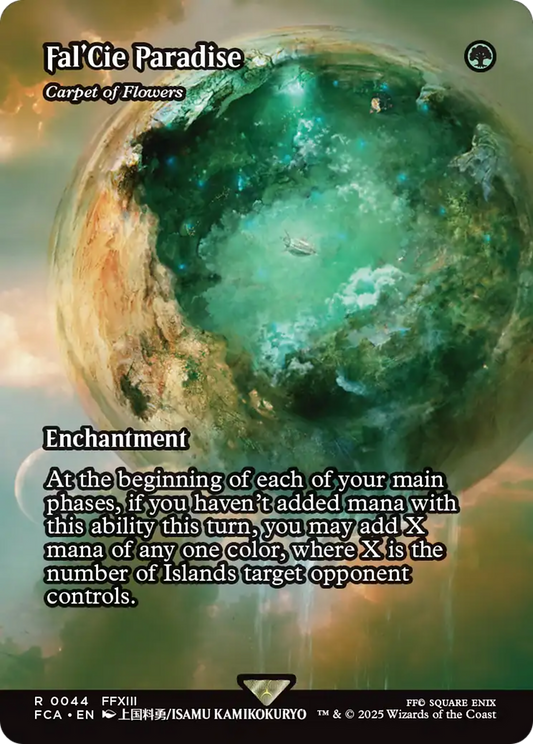 Fal'Cie Paradise - Carpet of Flowers (Showcase) (FCA-044) - FINAL FANTASY: Through the Ages / Fal'Cie Paradise: (enchantment) (Borderless) Foil