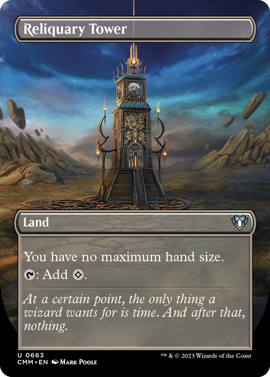 Reliquary Tower (Borderless) (CMM-663) - Commander Masters (Borderless) Foil