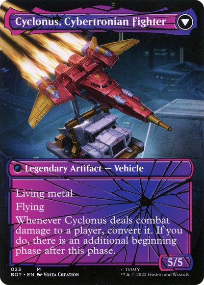 Cyclonus, the Saboteur (Shattered Glass) (BOT-023) - Transformers: (convertdfc, shatteredglass) (Borderless)