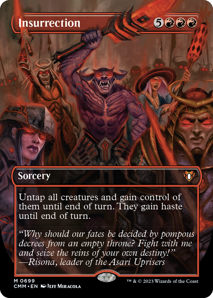 Insurrection (Borderless) (CMM-699) - Commander Masters (Borderless) Foil